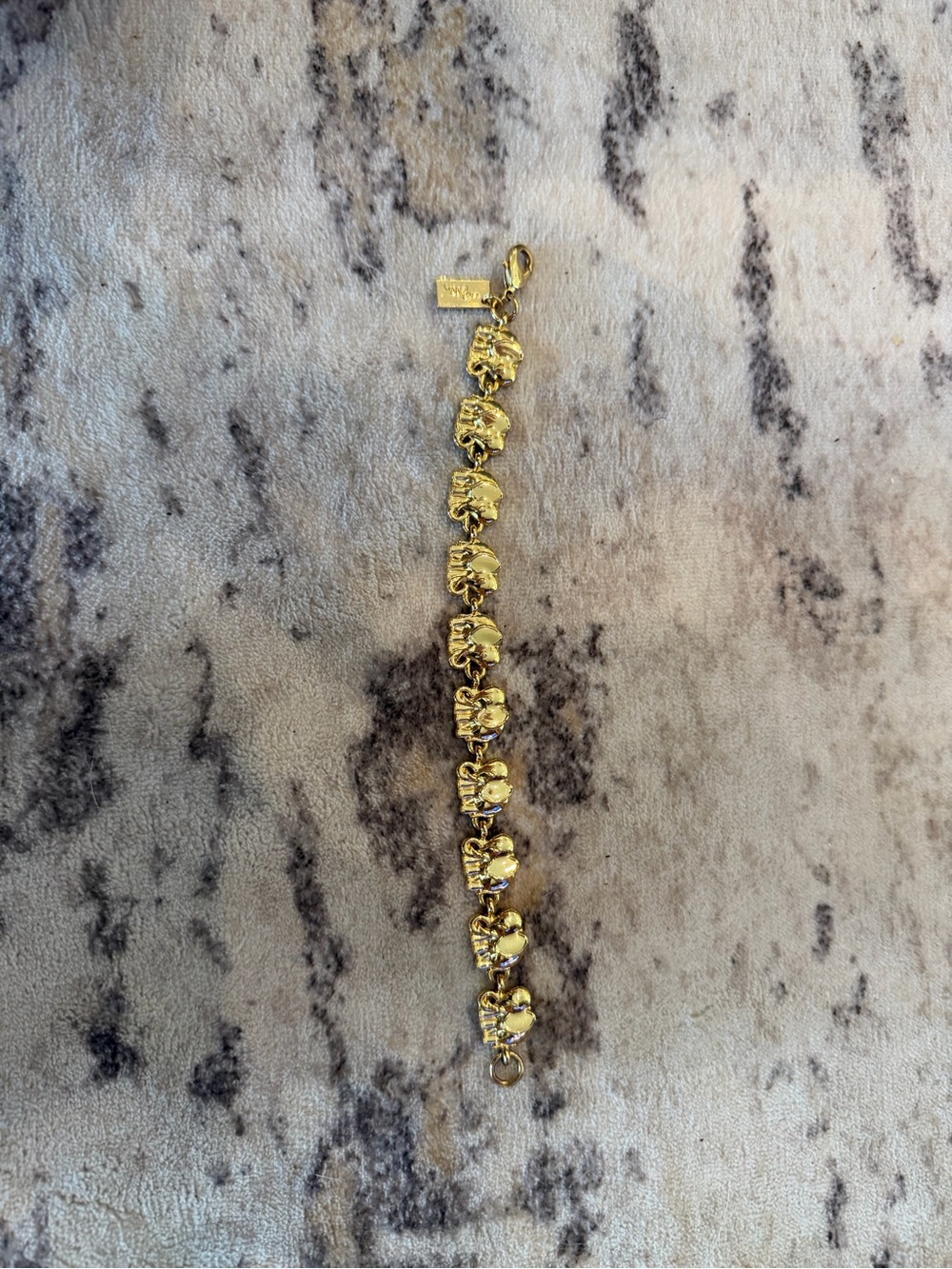 Lilly Pulitzer Gold Elephant Link Bracelet - Women Jewelry